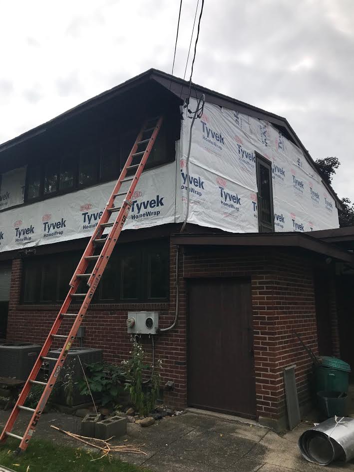 Siding job in Amherst by WCRott before Winter arrives